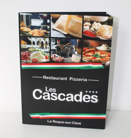 Menu Polypro Numérique A4 6 vues - CAMPING LES CASCADES - La Roque sur Ceze